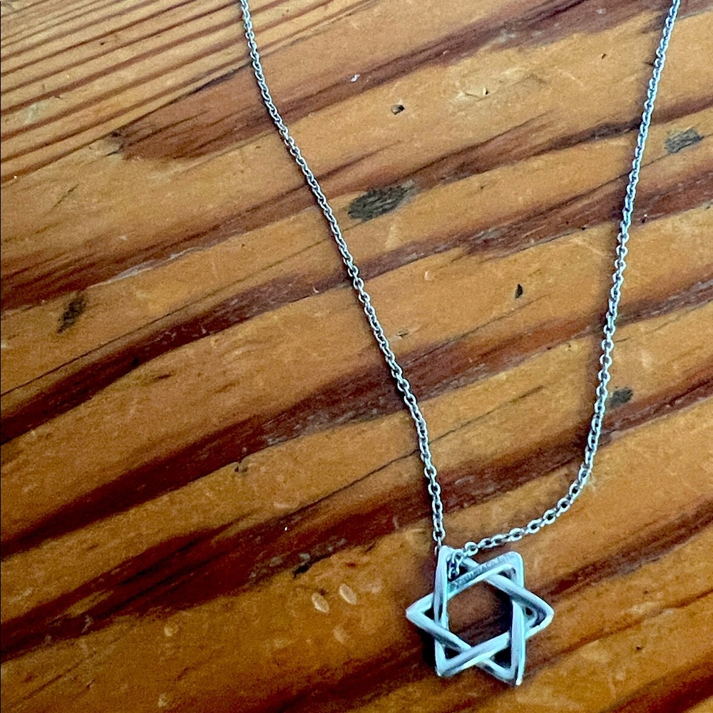 Tiffany & Co. Jewish Star and Chain